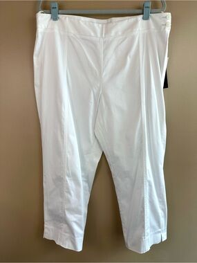 NWT Jones New York Signature White Stretch Capri Pants Women’s 16W Plus